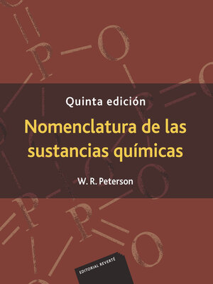 cover image of Nomenclatura de las sustancias químicas